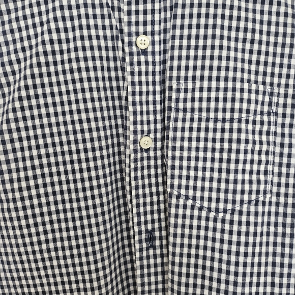 Gap Kids Navy Check Button Down Sz L - Picture 2 of 3